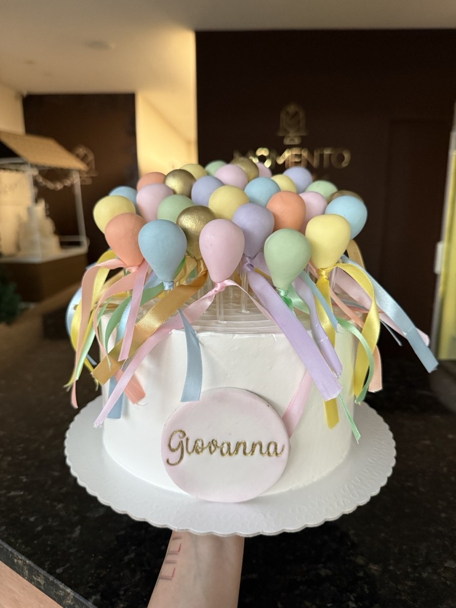 Balloon Cake — chantininho e pasta americana