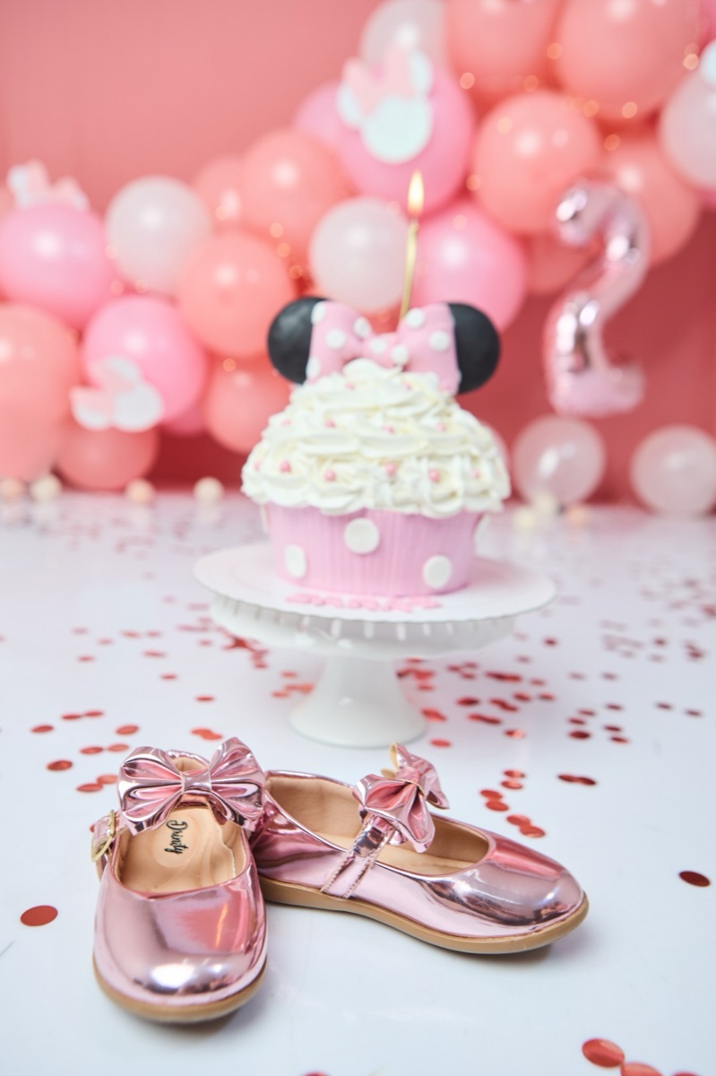 Smash the cake decorado para ensaio de 1 ano