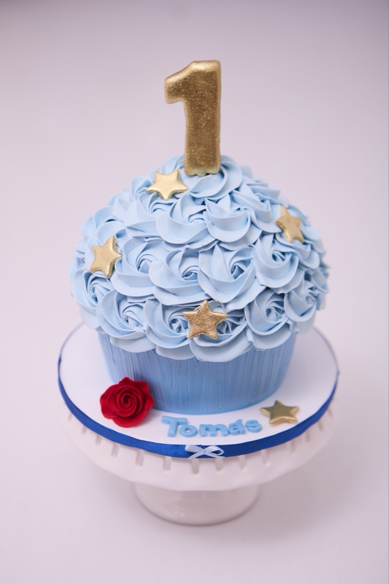 Smash the cake decorado para ensaio de 1 ano